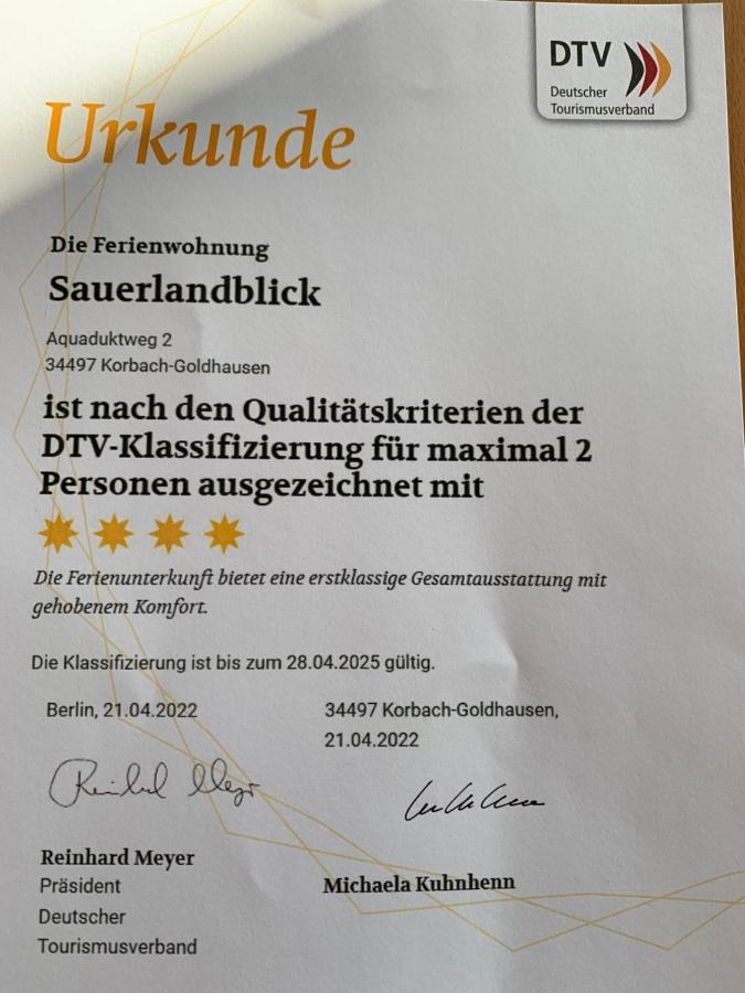 Ferienwohnung Sauerlandblick Goldhausen Esterno foto